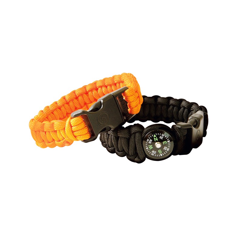 Bracelet de survie, bracelet tactique en paracorde avec chaîne en